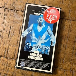 Vintage Hulk Hogan 'No Holds Barred' VHS with Blue and Black Artwork